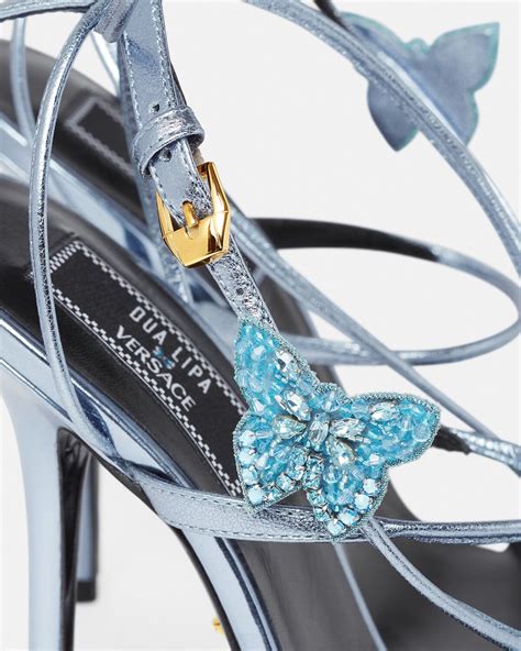 crystal butterflies metallic sandals by versace|Buy Versace Crystal Butterflies Metallic Sandals .